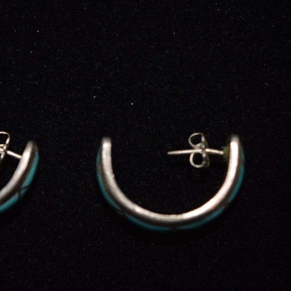 Turquoise earrings - Picture 2 of 3